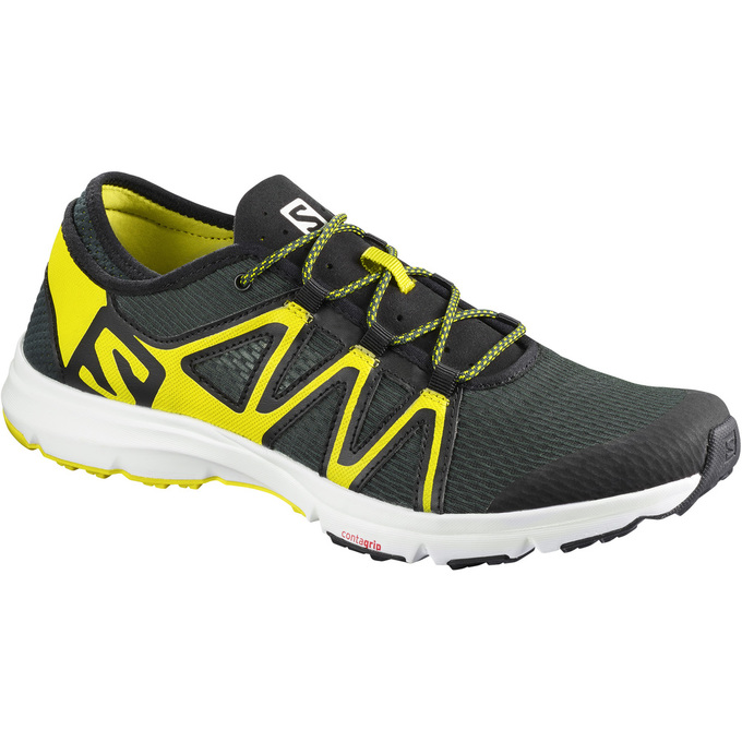 Zapato De Agua Salomon Hombre Negras / Amarillo - Salomon Argentina CROSSAMPHIBIAN SWIFT ,734851-CGU